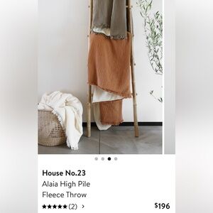 NWT House No. 23 Alaia Sherpa Throw in Sage & Moss -  Retail $198